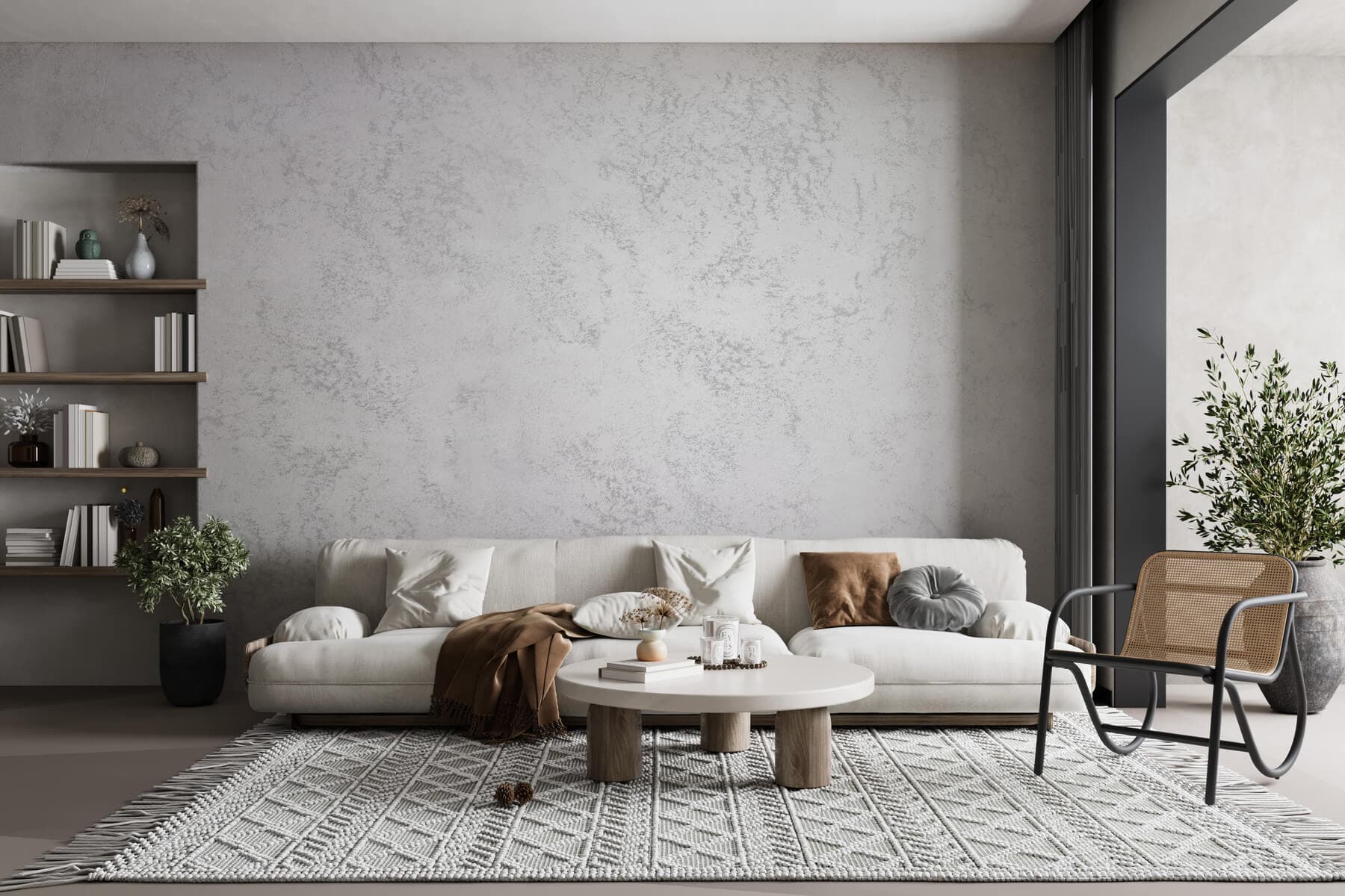 Colaj de interioare cu diferite finisaje decorative Fox Dekorator
