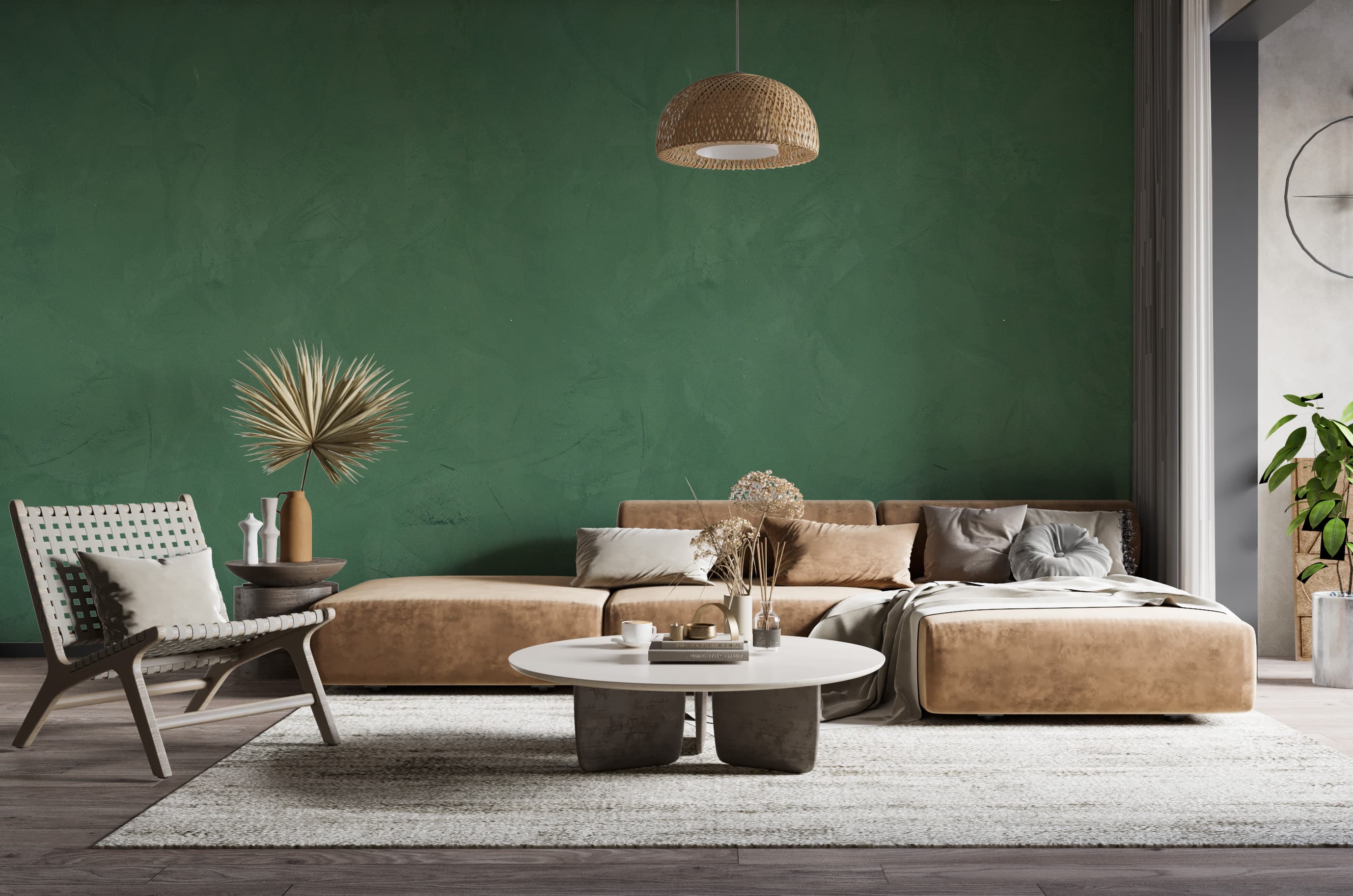 Perete finisat cu Stiuk Clasic — efect decorativ Fox Dekorator