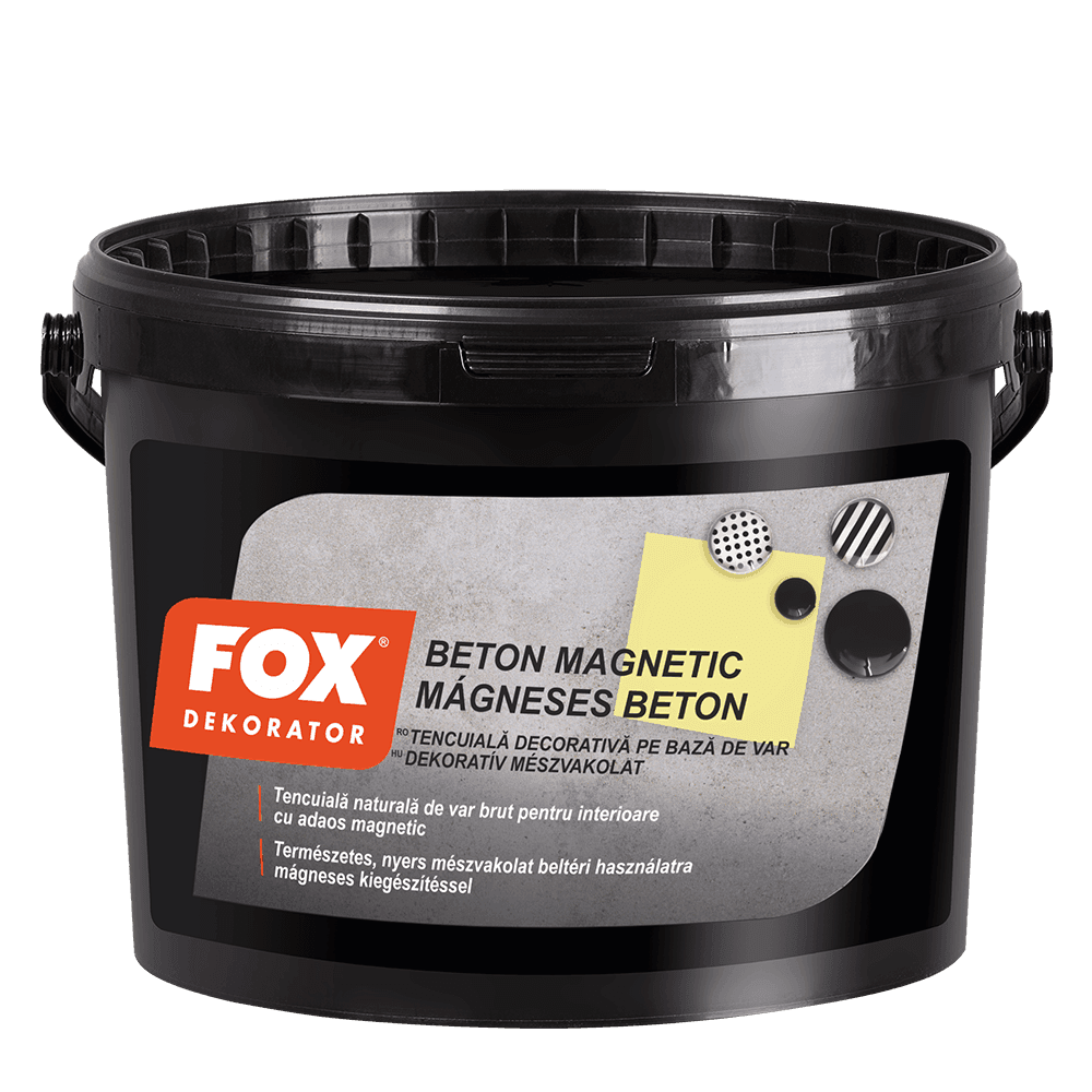 Ambalajul produsului Beton Magnetic — Fox Dekorator