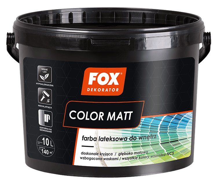 Ambalajul produsului Color Matt — Fox Dekorator