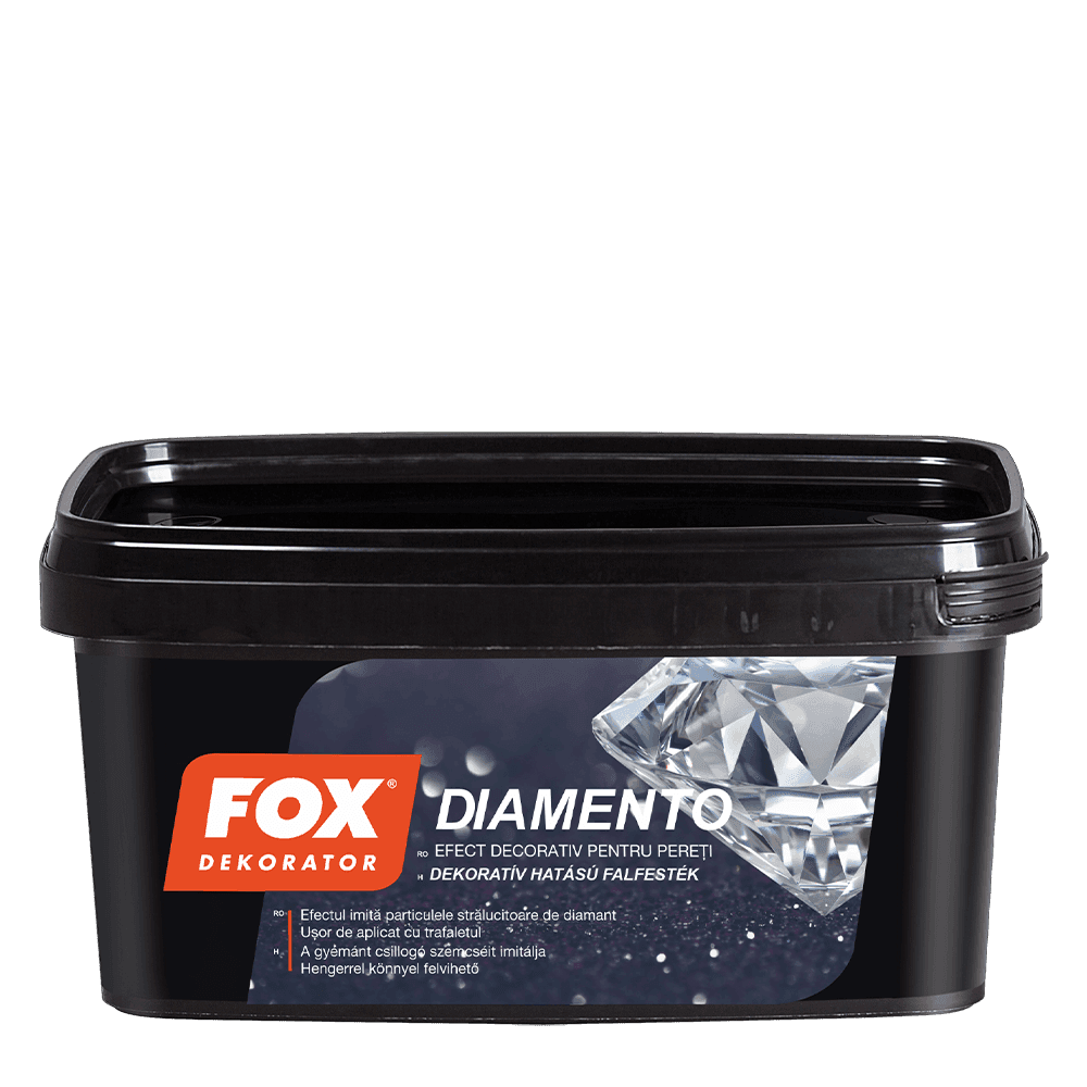 Ambalajul produsului Diamento — Fox Dekorator