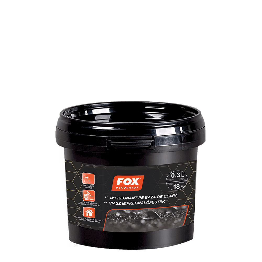 Ambalajul produsului Impregnant pe baza de ceara — Fox Dekorator