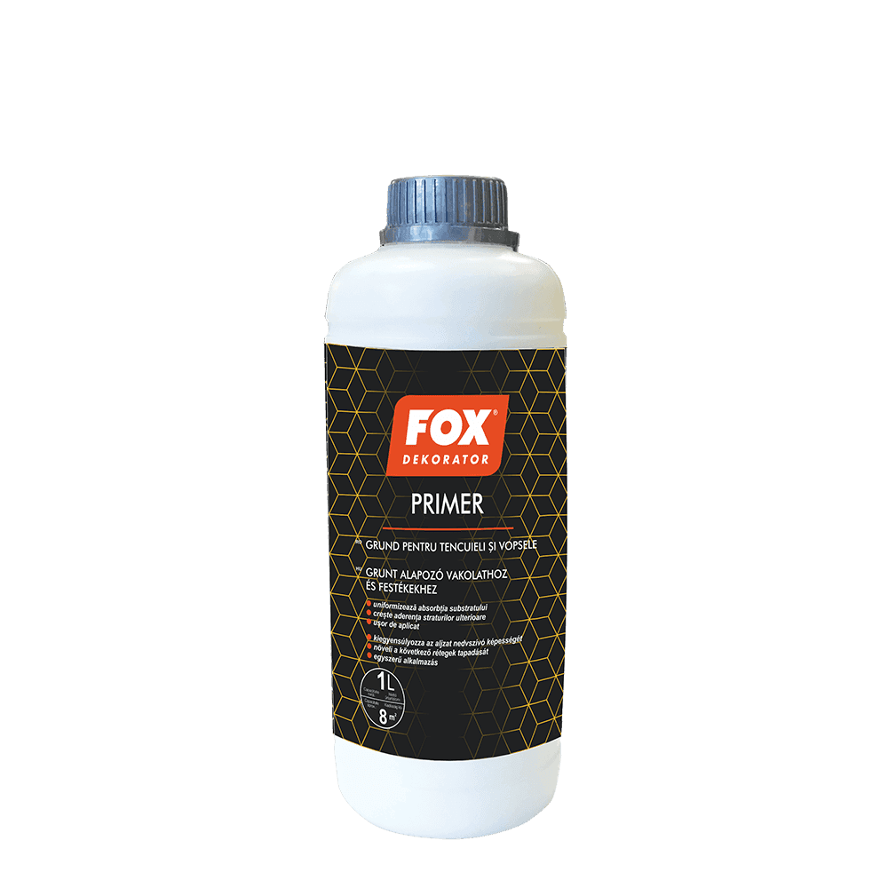 Ambalajul produsului Primer — Fox Dekorator